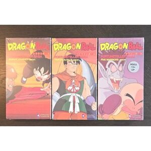 Dragon Ball Fortune Teller Baba VHS Set Uncut Gokus Journey Yamcha Five Warriors
